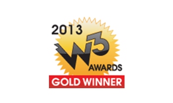 2013 w3 awards gold winner.