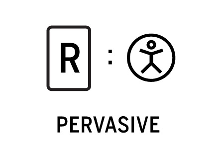 A black and white icon with the word perversive, Attention all Marketers!