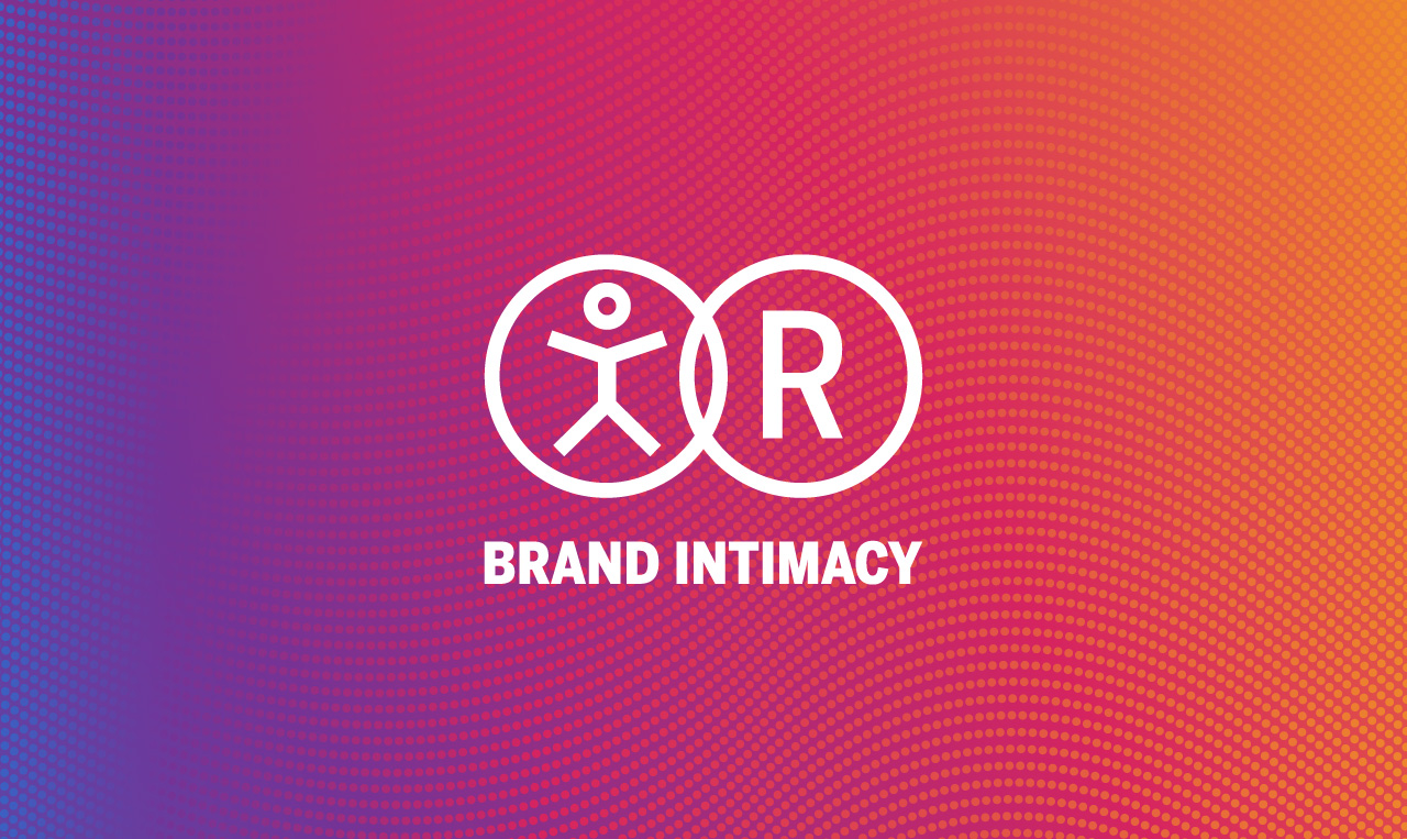 A logo with the word brand intimacy on it.