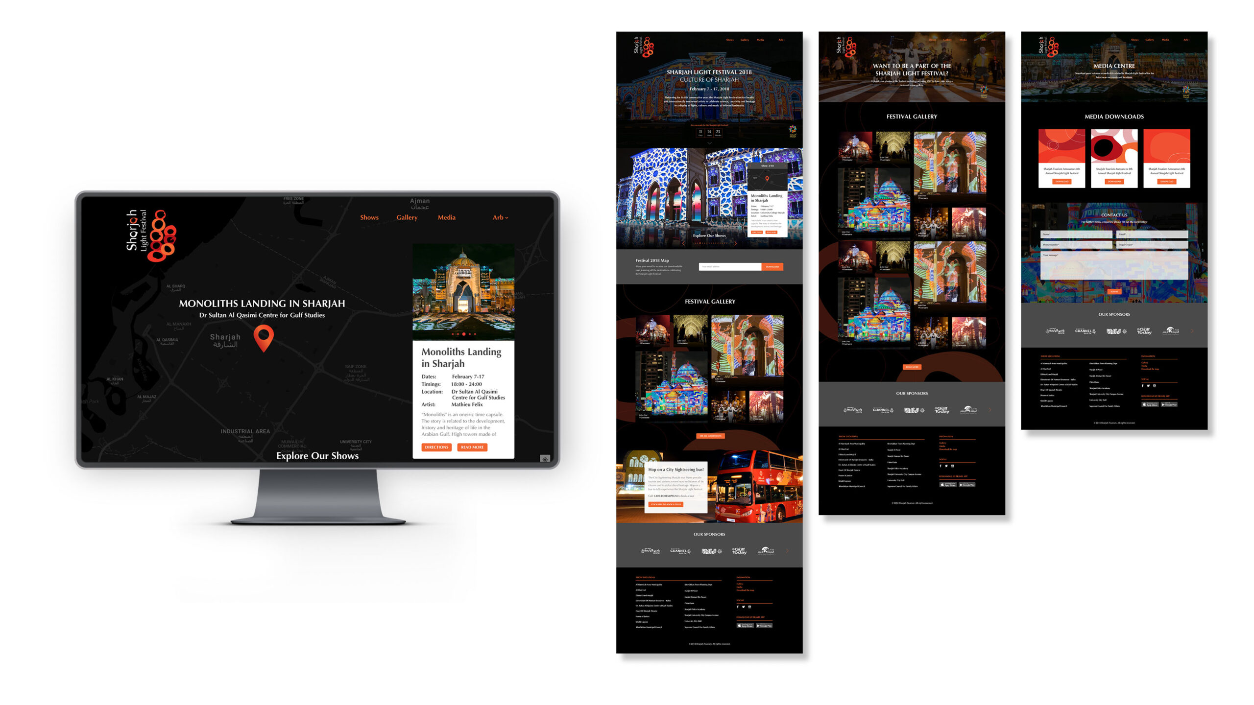 Examples of pages created to allow third-party tourism partners to add and manage content for their own hotels, restaurants, activities, and promotions.