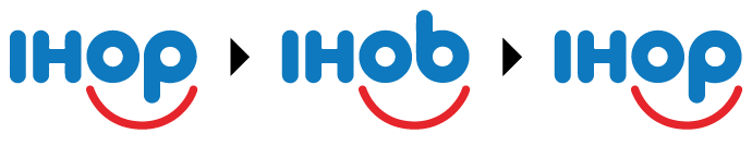 IHOP logo changes 