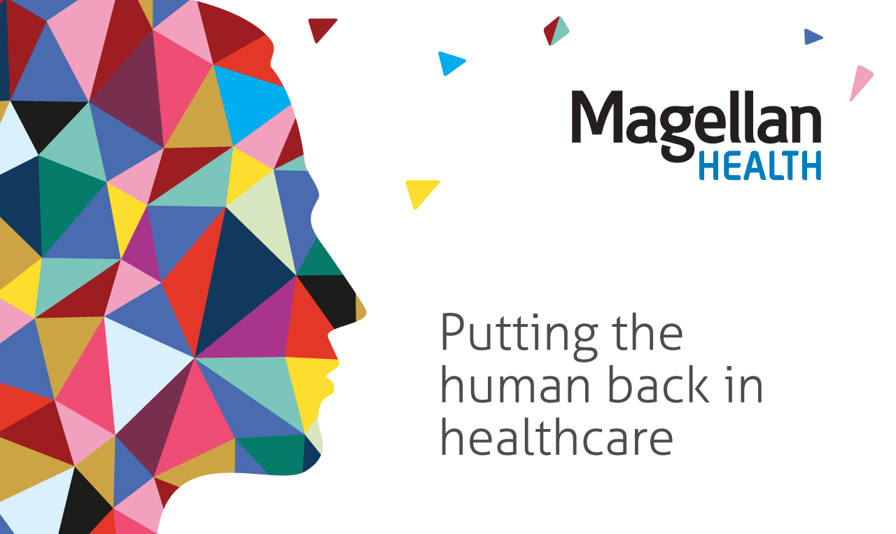 the new brand identity and logo with the tagline: "Putting the Human Back in Healthcare"
