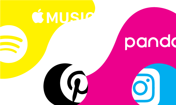 Apps & Social Platforms Brands logos