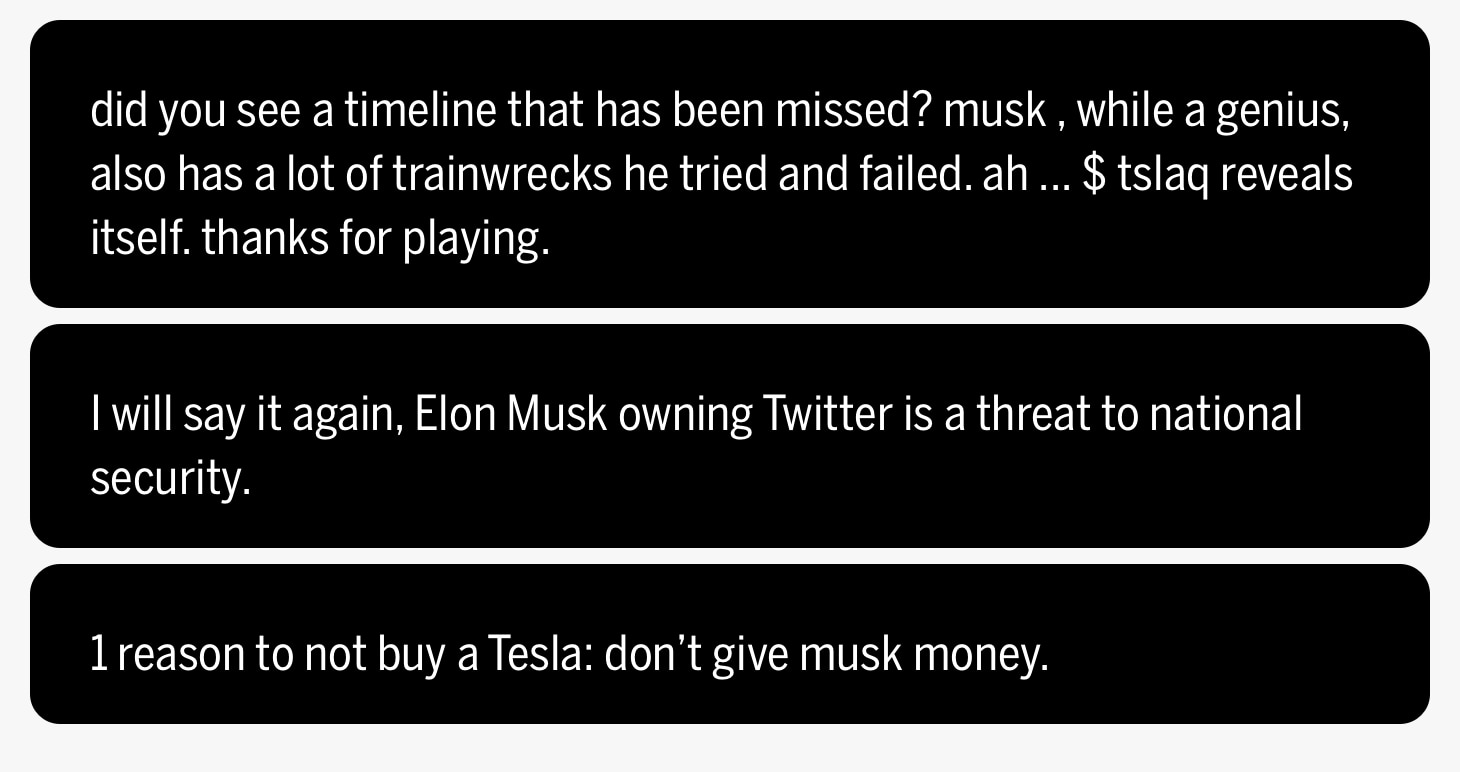 Tweets about Tesla