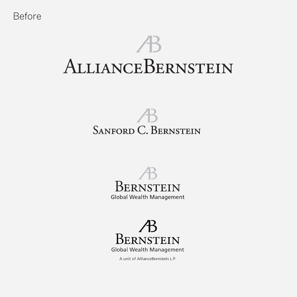 legacy version of the AB (AllianceBernstein) logo