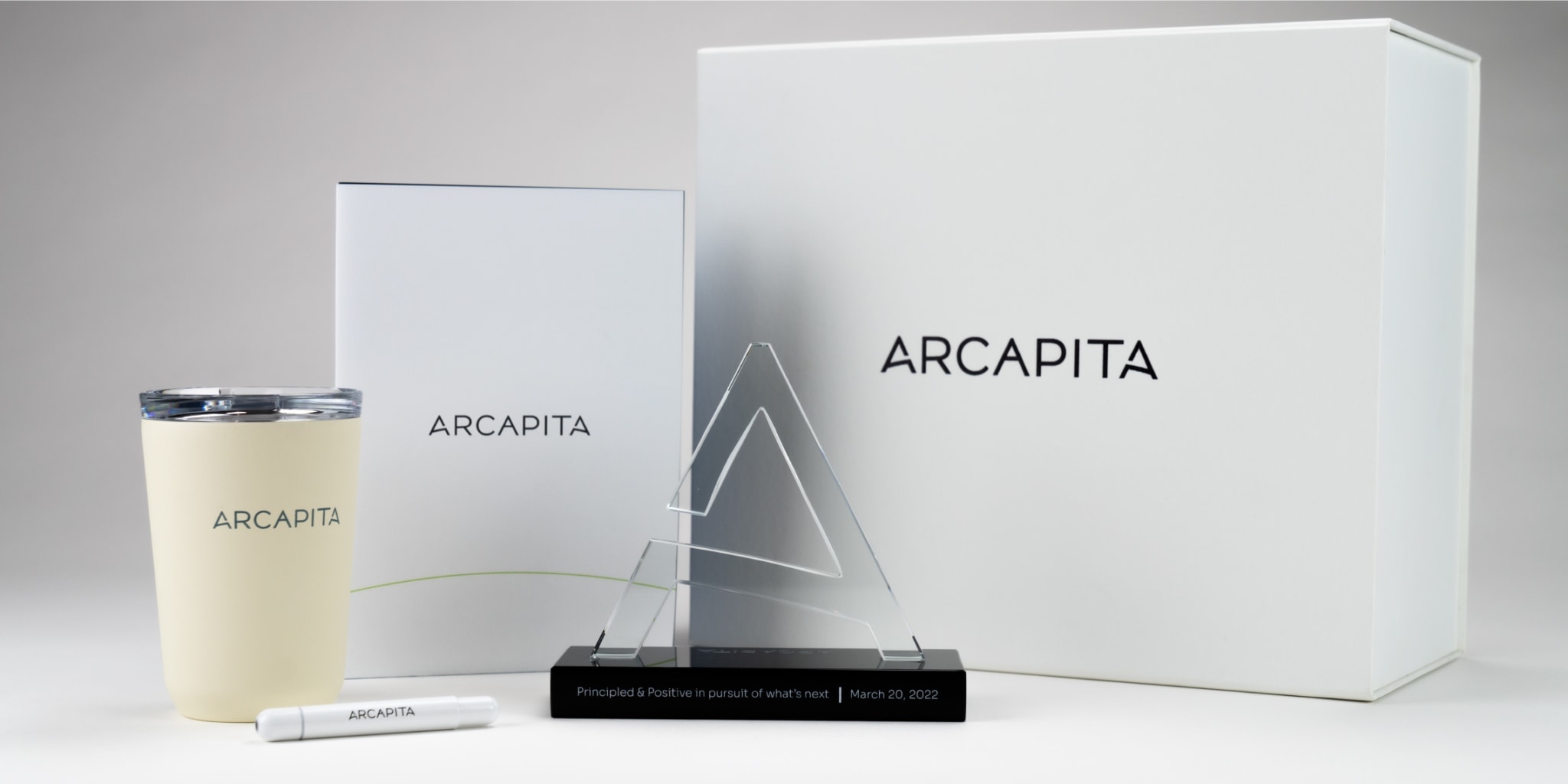 Employee kits to be used as an orientation gift, acknowledging their vital role in Arcapita’s transformation