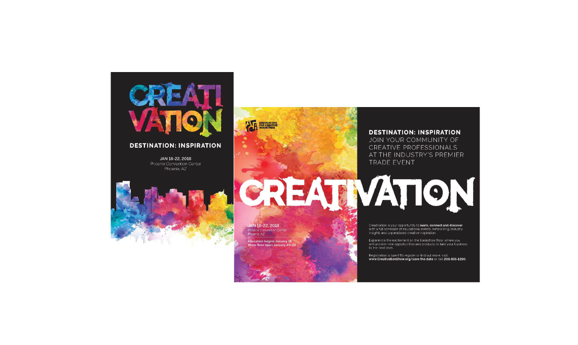 Examples of the printed material developed for Creativation