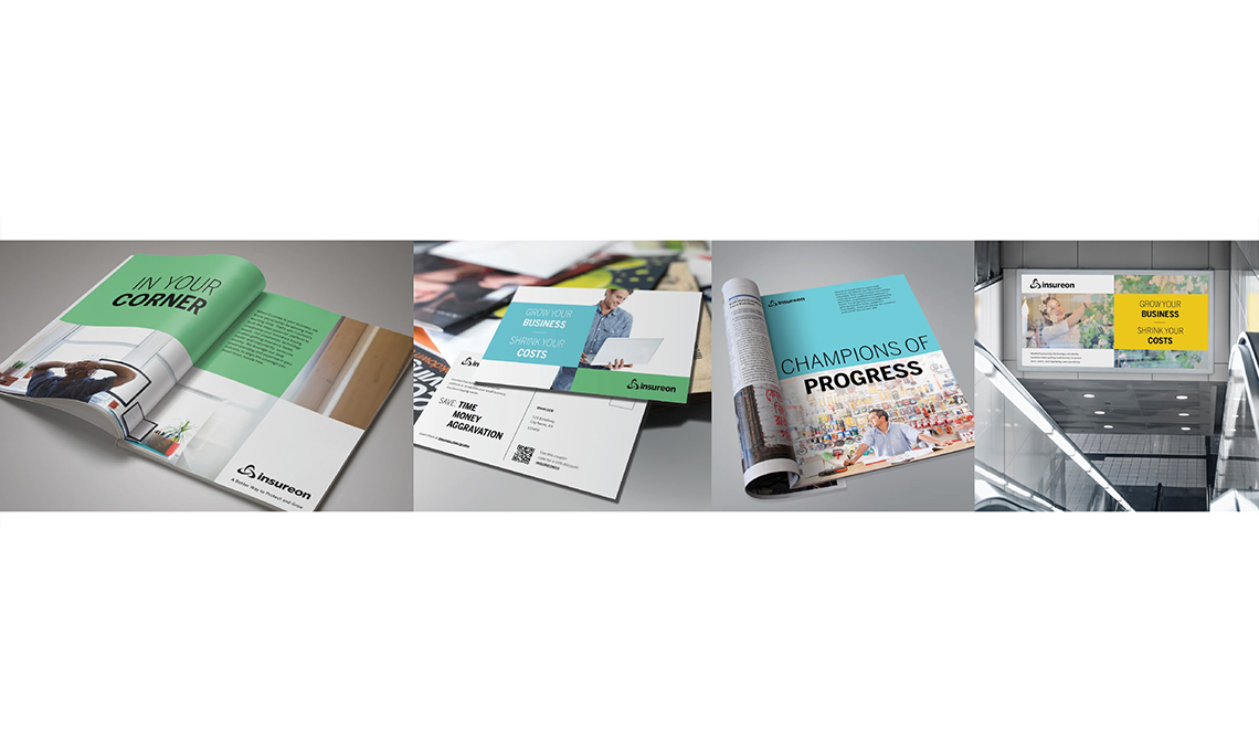 A variety of brochures with different colors and designs to enhance brand presence.