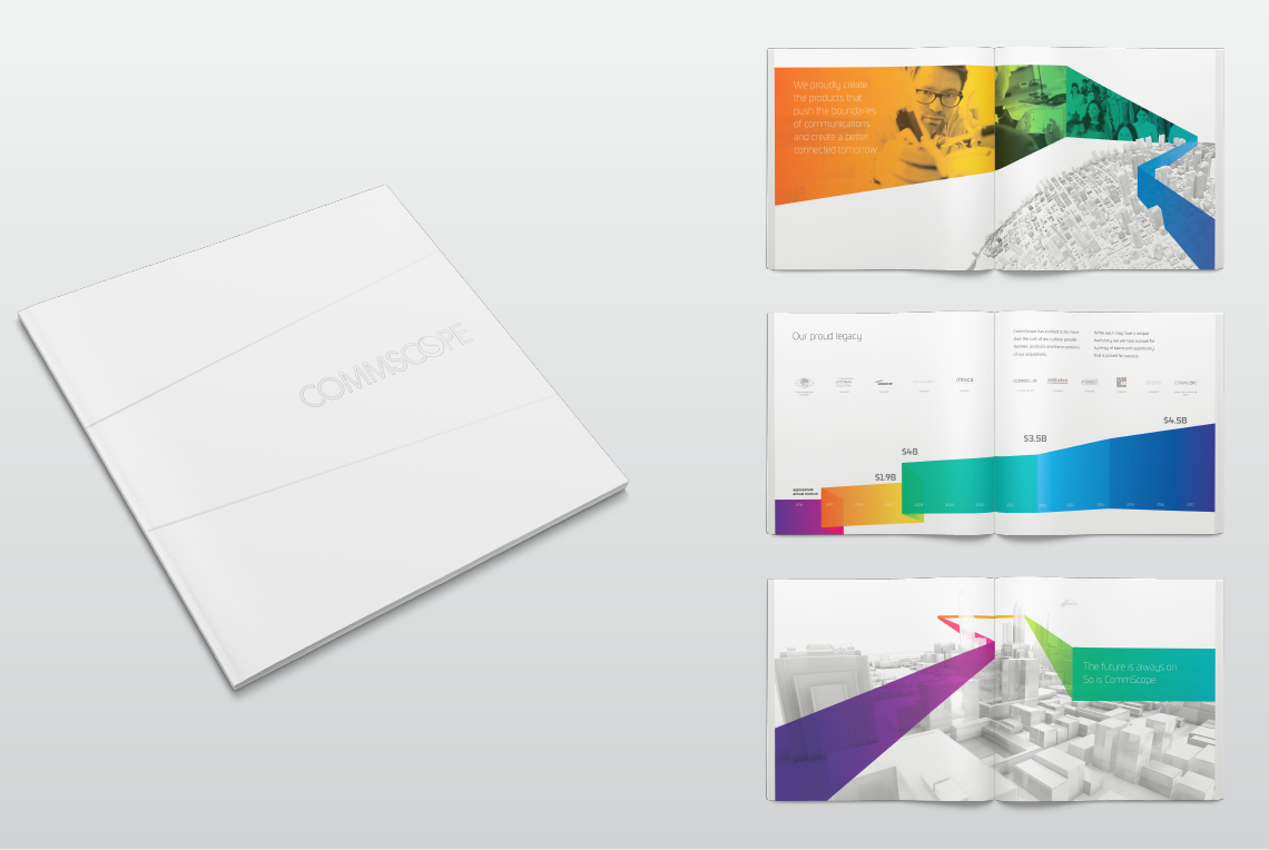 Examples of Brand brochure designed for CommScope