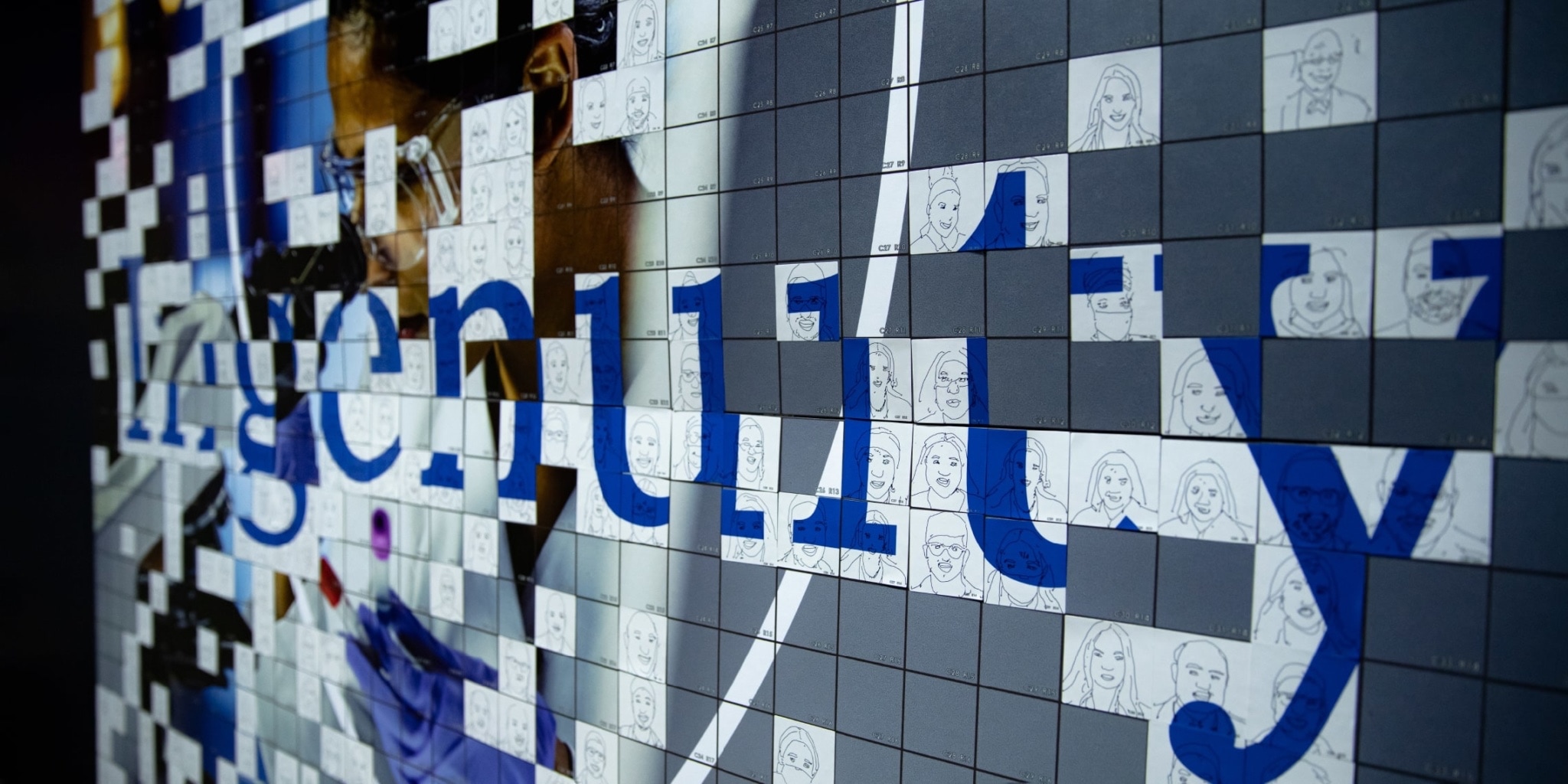 An image of the word 'ingenuity' on a tiled wall.
