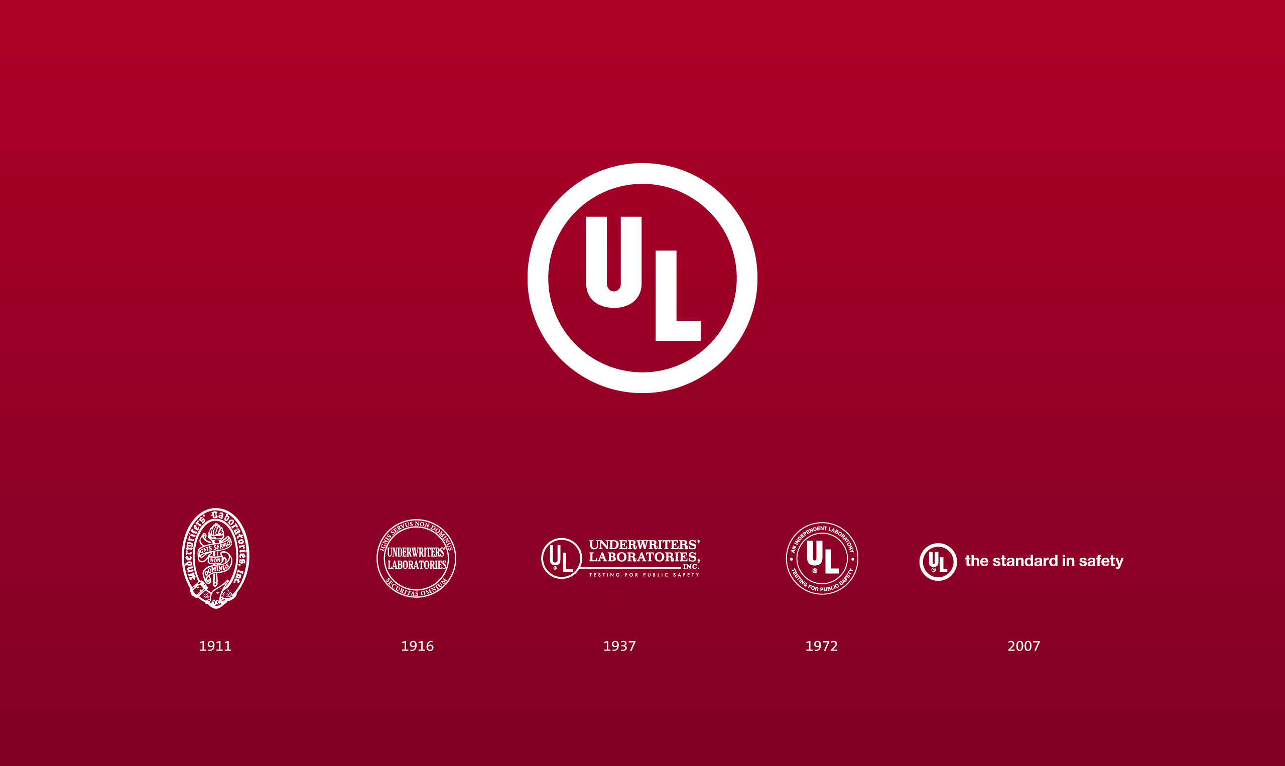 The ul logo on a red background.