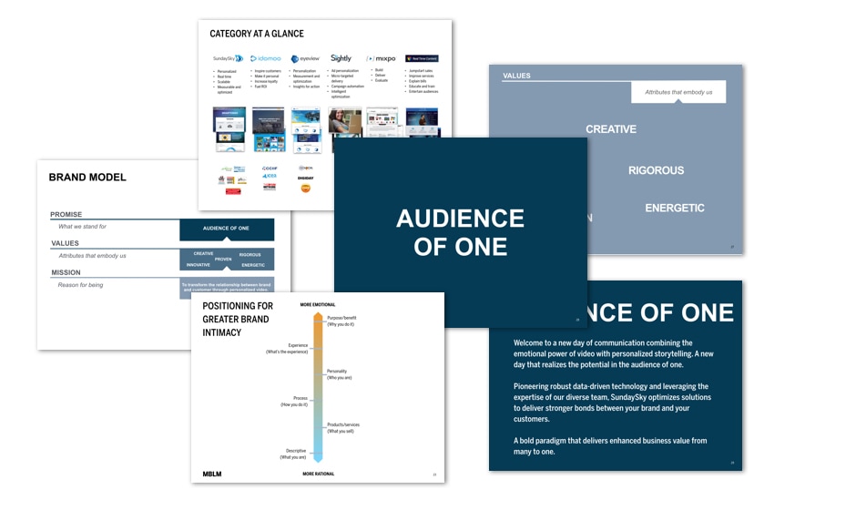 Audience of one presentation template.