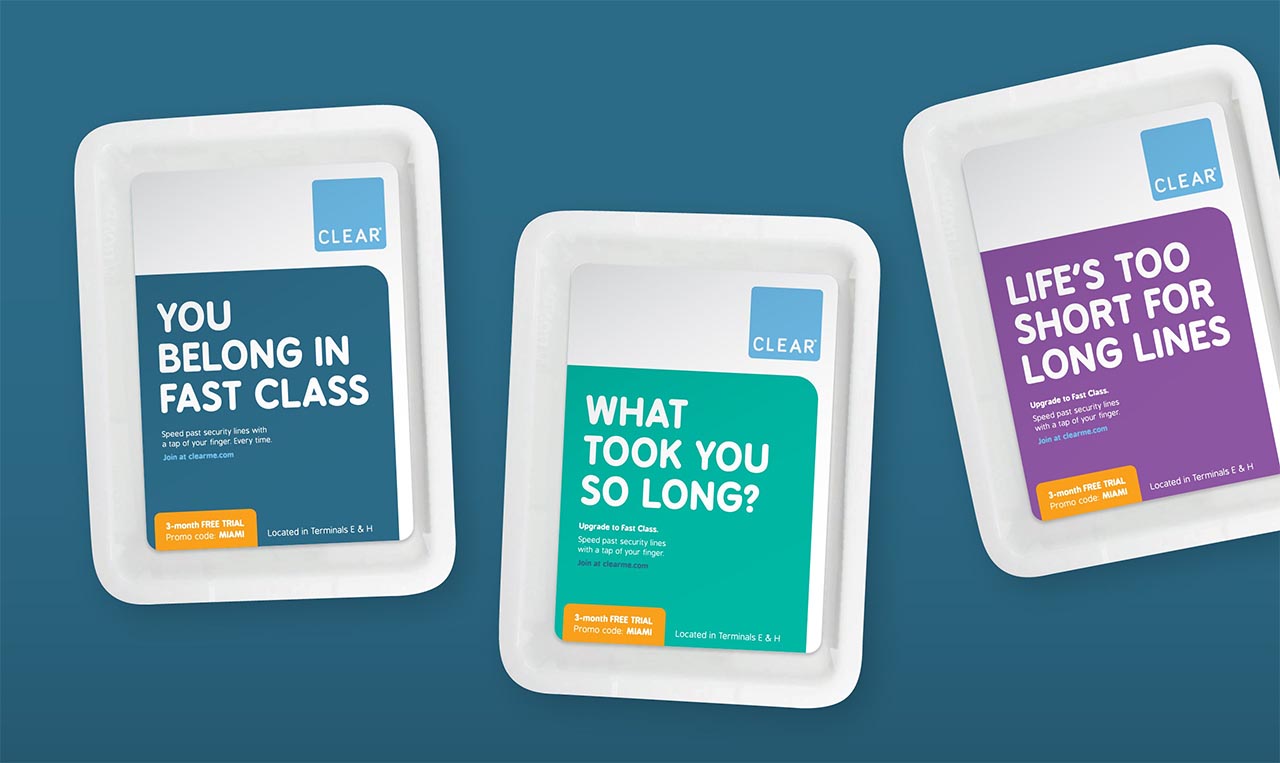 Three packages designed to increase brand awareness by highlighting the messages 'you're not going fast enough' and 'you're not going long enough'.