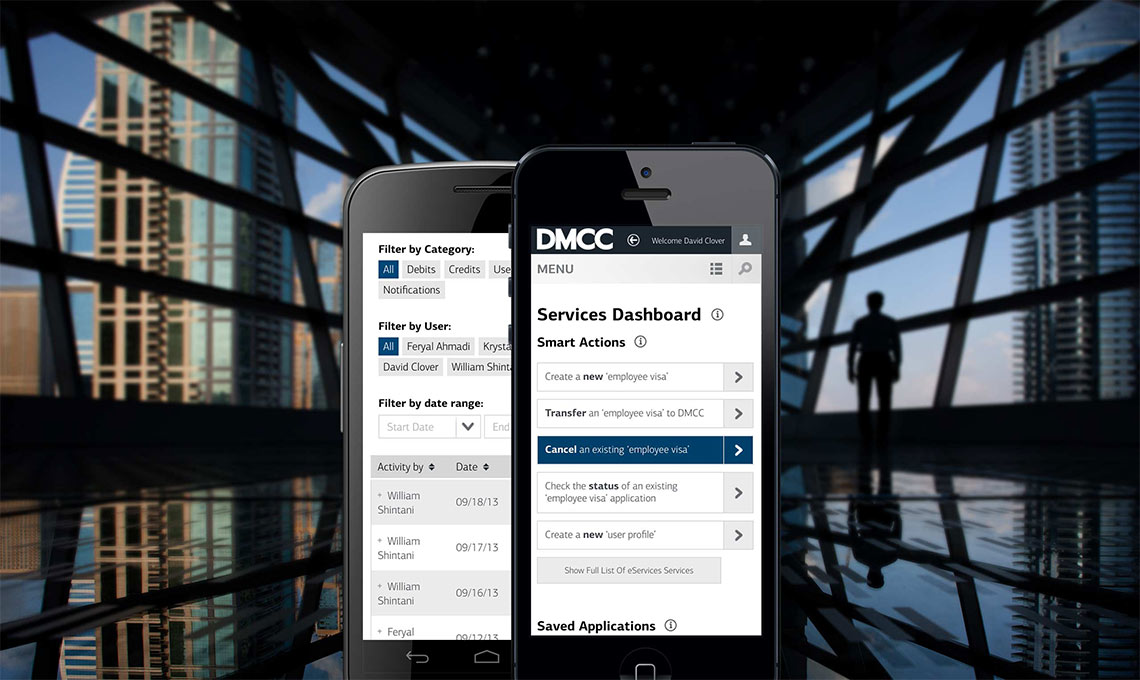 Dwc mobile app - integrated portal.