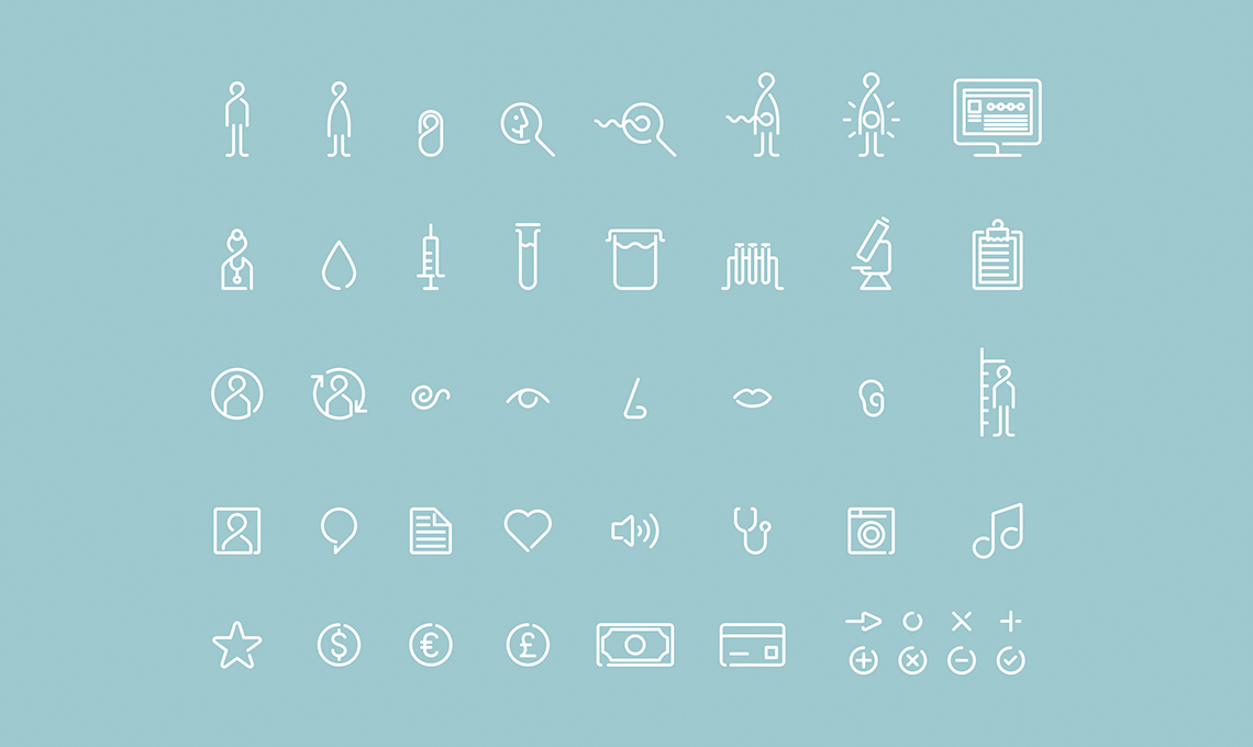 A set of line icons on a refreshed background.