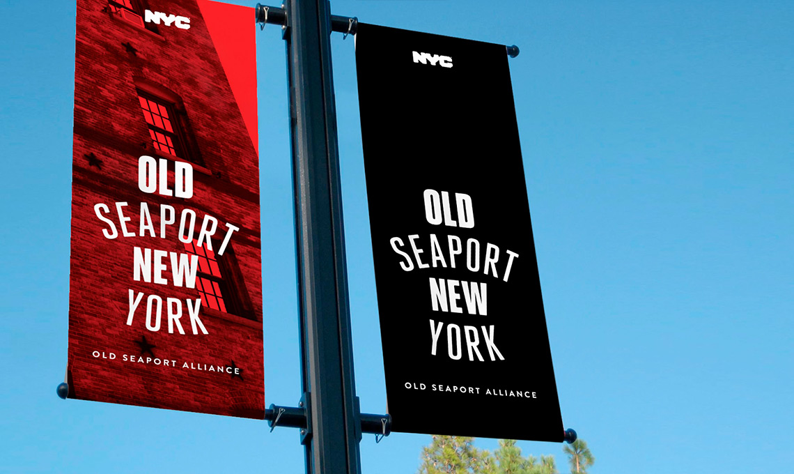 Seaport banners.