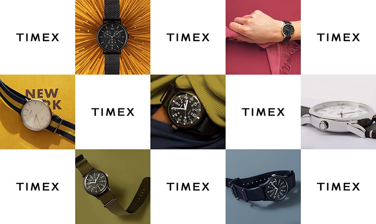 Showcasing an American Icon with a collage of Timex watches.