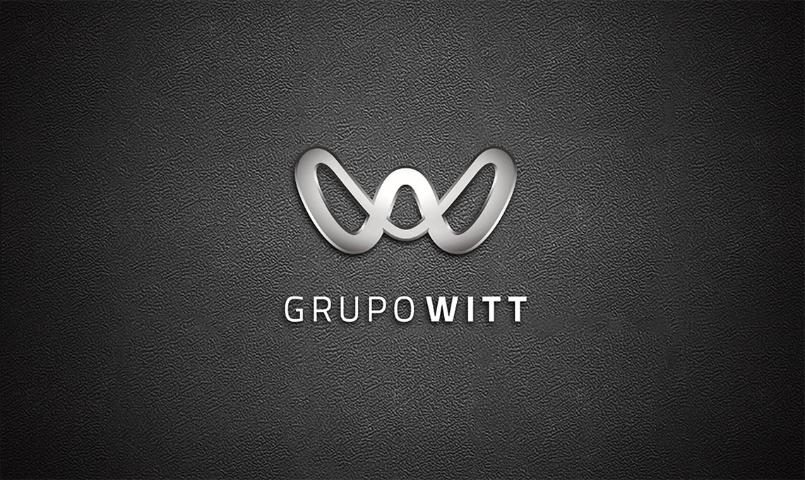 A bold logo for groupwitt on a black background, generating value.