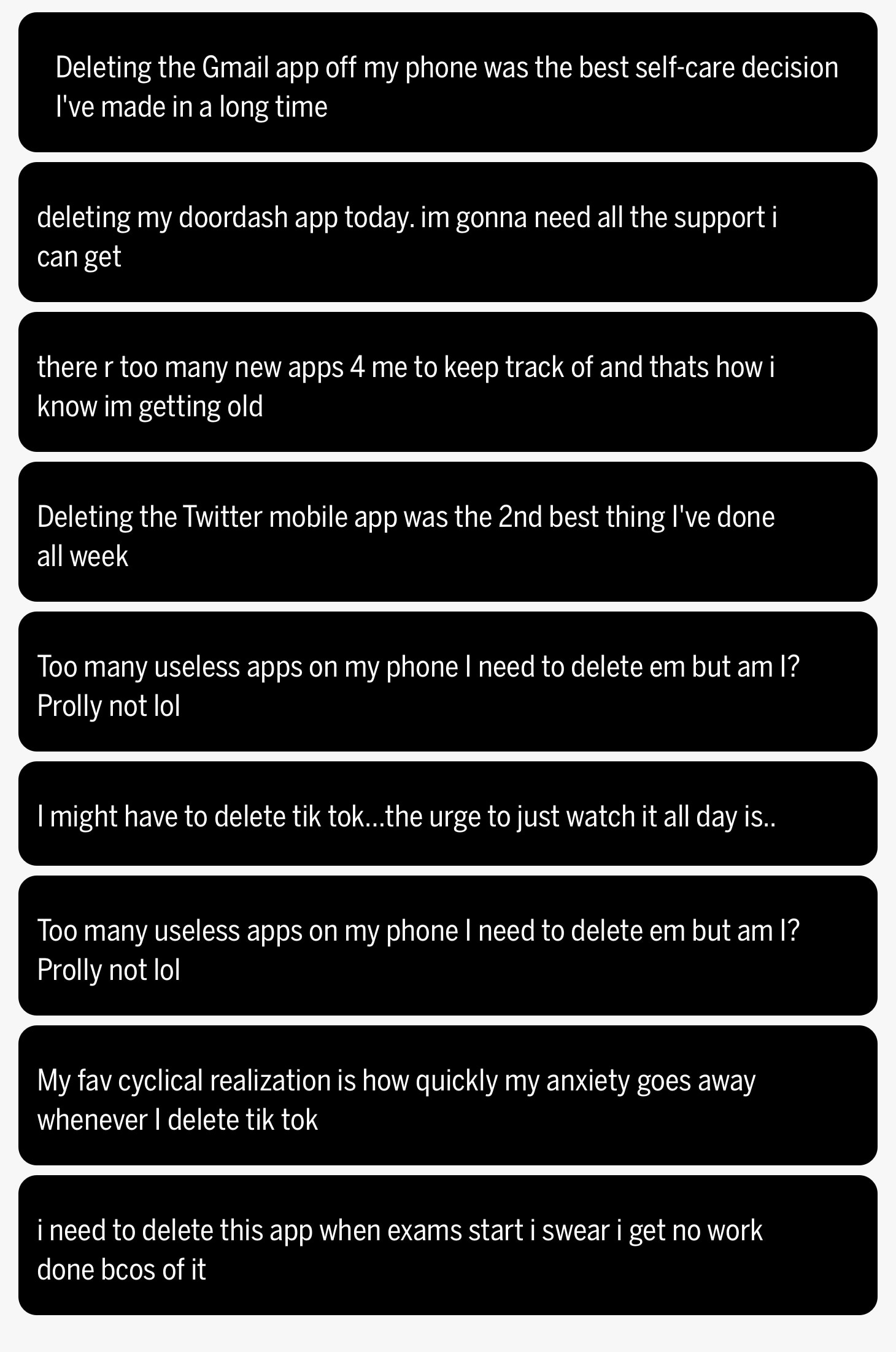 tweets about apps