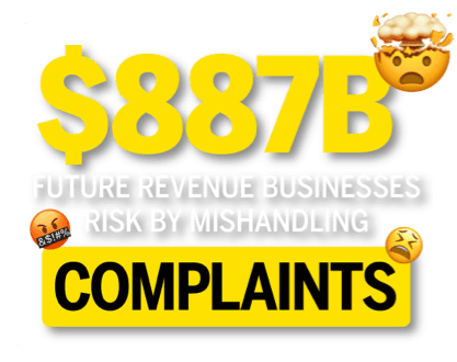 $887B Future revenue businesses risk by mishandling complaints.
