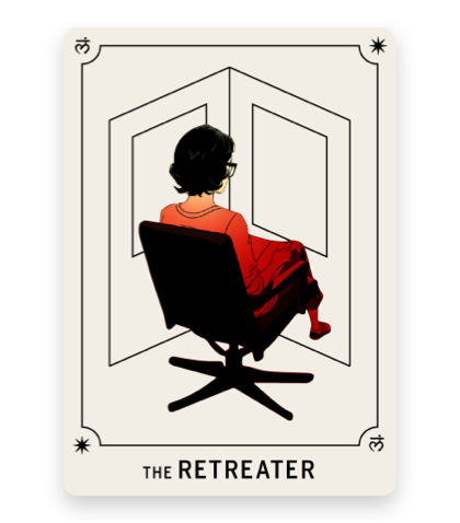 The Retreater look alike tarot card