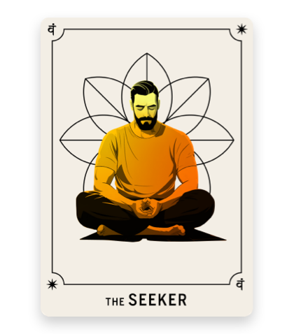 The Seeker look alike tarot card