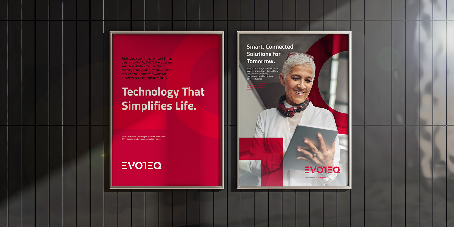 Poster designs with typography and imagery designed by MBLM’s studio team.