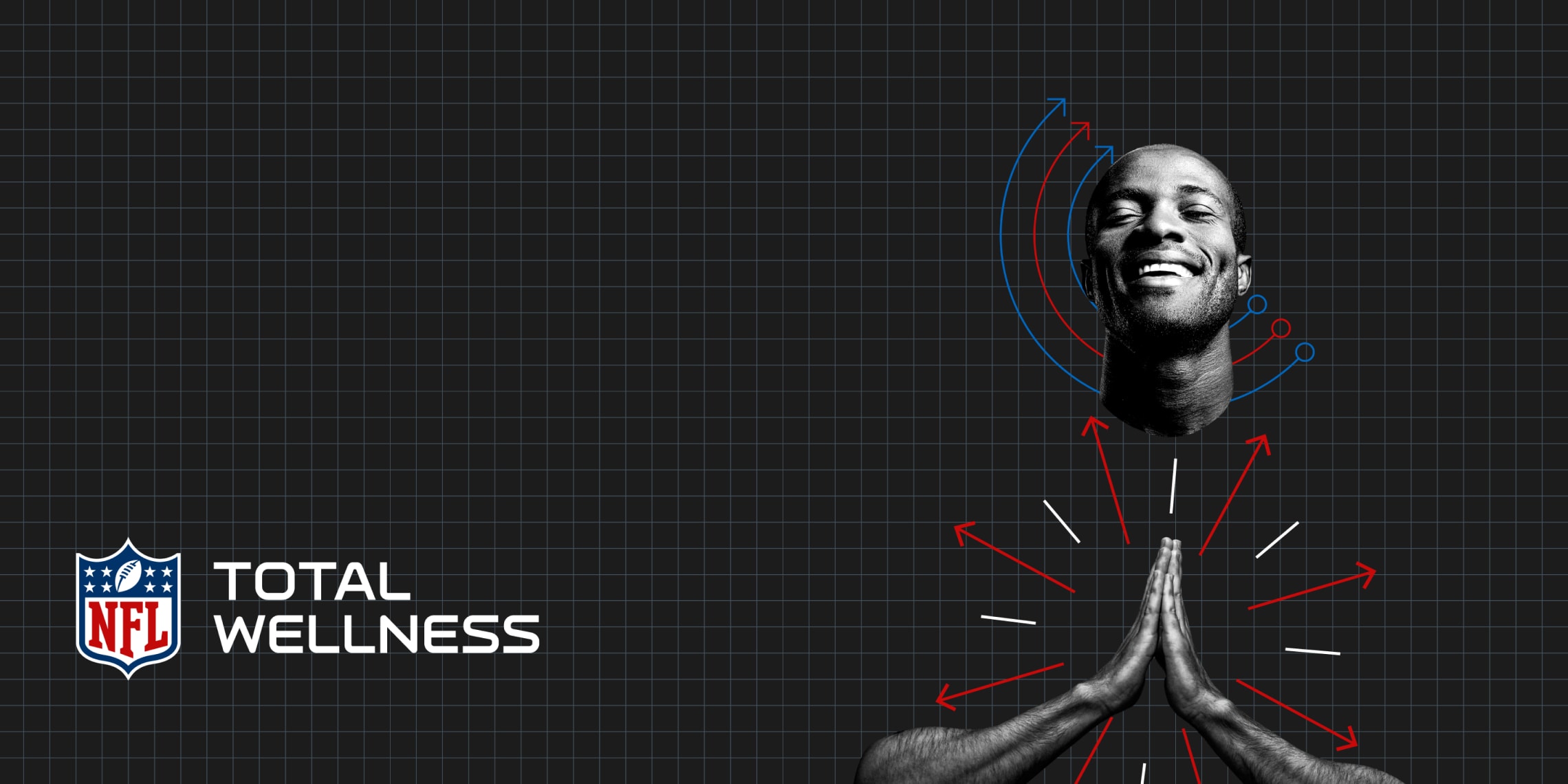 NFL Total Wellness wallpaper featuring a vibrant design promoting health and fitness in the context of football.