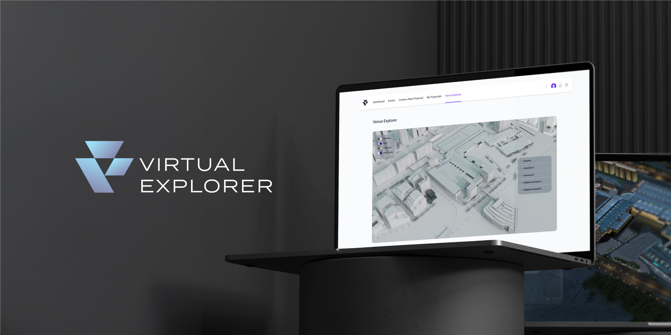 MBLM leveraging the PresentationOS tool with an immersive 3D to improve the advertising media sales process for DWTC.