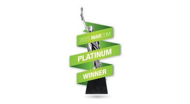 2025 MARCOM PLATINUM WINNER badge