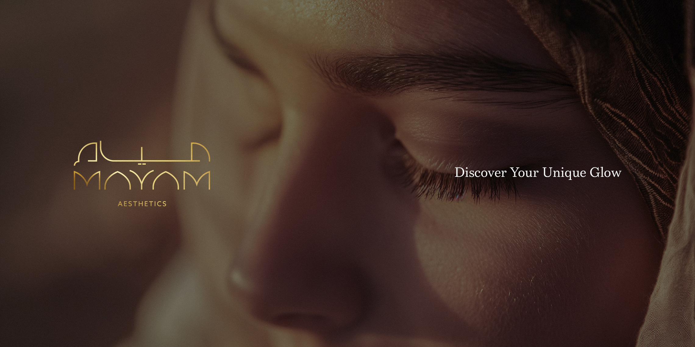 A radiant inner-glow concept for Mayam, a premium cosmetic dermatology brand by MBLM.