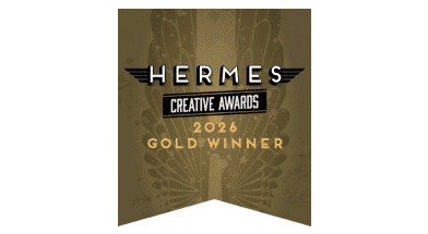 Hermes Creative Awards 2026 Gold Winner badge